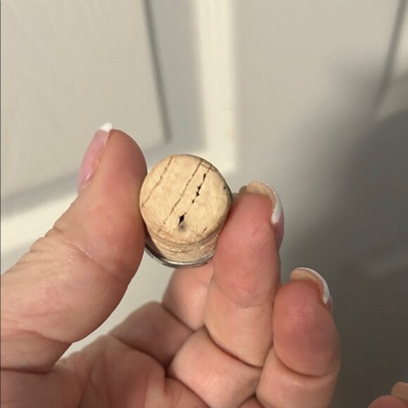 Vintage First Nations Boma Canada Dog Pewter Bottle Cork with Abalone Shell 1980 - Picture 4 of 4